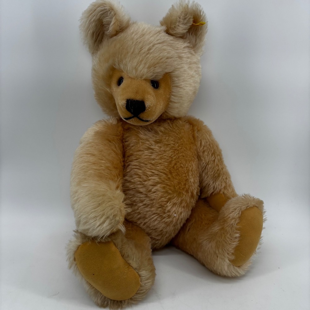 Steiff Teddy Bear 0201/51 Vintage Western Germany Wool Cotton 14" Plush Growler